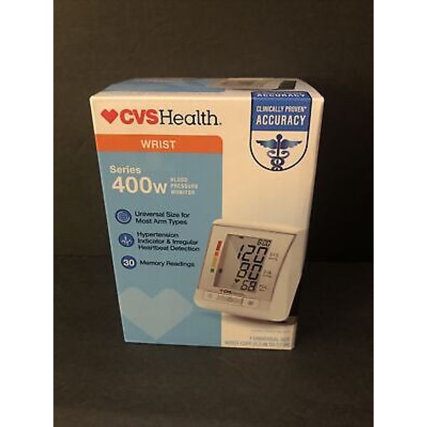 CVS Health Series 400-WRIST BLOOD PRESSURE MONITOR Universal Size Cuff -NEW