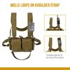 VISMIX Tactical Chest Rig, Adjustable&Detachable Molle Chest Rigs