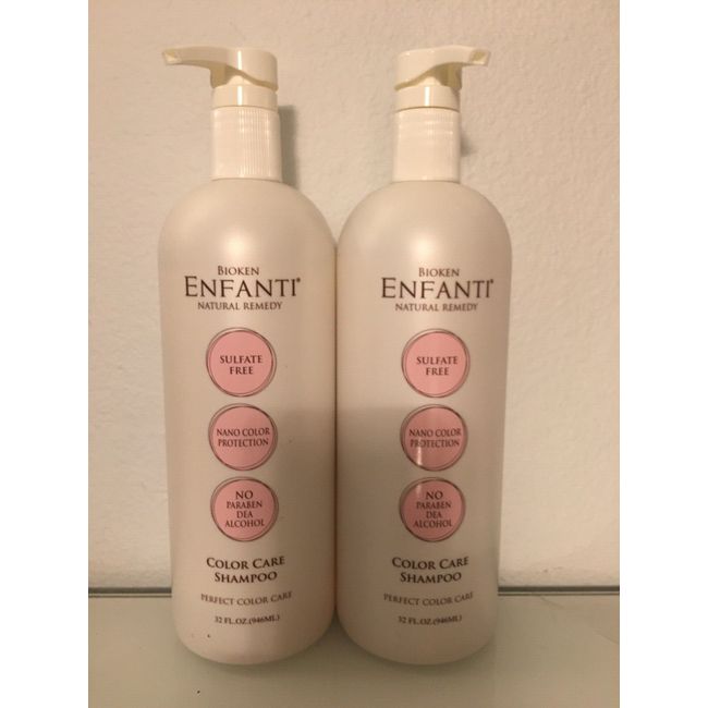 Bioken Enfanti Natural Remedy Color Care Shampoo 32 oz 2 Bottles #114