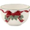 Spode Christmas Tree Fine Earthenware Tea Light Bowl, Gold Ribbons