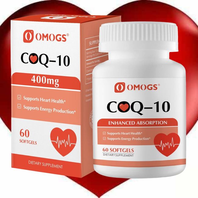 60 SoftGels 400Mg Coq10 FAST HighAbsorption CoenzymeQ10 Supplement/IammunityLOVE