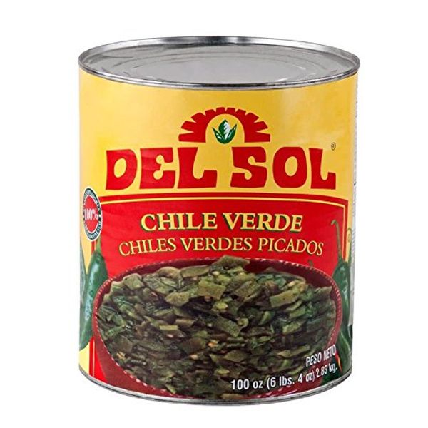 Del Sol Diced Green Chile Peppers #10 Can By TableTop King