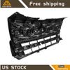 Black W/Chrome Gill Front Bumper Upper Grille Fit For Ford Explorer 2018- 2019