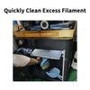 Imdinnogo 2Pcs 3D Printer Desktop Cleaning-Tools(Blue): Mini Brooms Set Keeping The Workbench Clean, Convenient Storage Simple Table Cleaning Kit