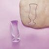 Hurricane Cocktail Glass Cookie Cutter - 3 Sizes