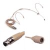 HUIOP Lightweight Headworn Headset Microphone Condenser Mic 4-pin Mini XLR Plug for Wireless Bodypack Transmitter