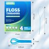 Kuvvfe Floss Threaders,Deep Clean Floss for Braces, Bridges, Implants|200Count (Pack of 4)