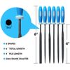 KALIM Mini Needle File Set, Hardened Alloy Strength Steel,Secure Grip, Includes Flat, Flat Warding, Square, Triangular, Round, and Half-Round File.
