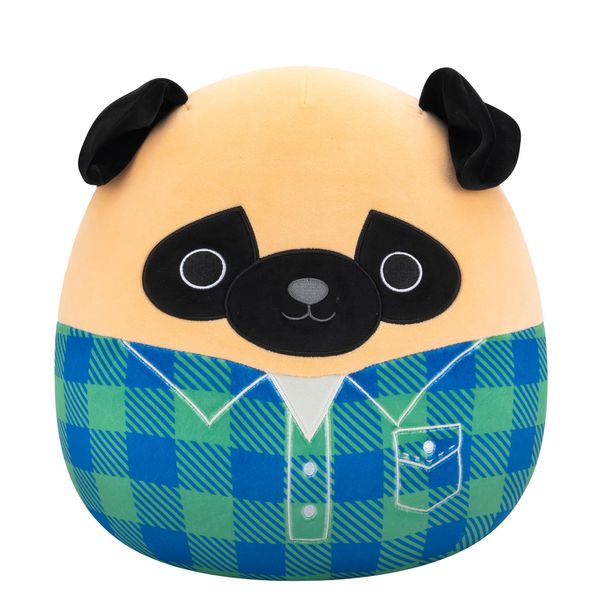 Squishmallows Original 12 Inch - Prince the Brown Pug