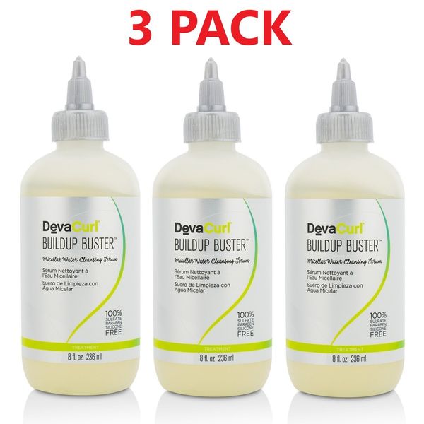 DevaCurl Buildup  Buster Micellar Water Cleansing Serum 8oz - 3 Pack