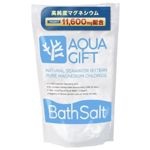 Bath Salts Moisturizing Bath Salt AQUA GIFT Co-developed with Atopy Lab Aqua Gift Made in Japan Magnesium Bath Cosmetics Measuring Spoon Included Mother&#39;s Day Gift