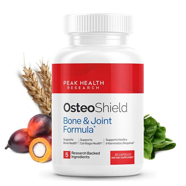OsteoShield Peak Health Research - Bone & Joint Formula - Calcium ...