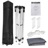 10 x 10 FT Pop Up Canopy Tent Pre-Assembled Lightweight Adjustable Height Grey