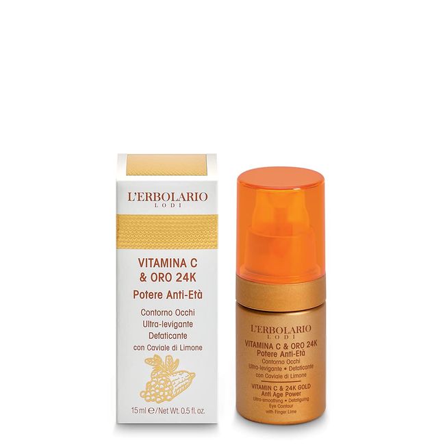 L'Erbolario Vitamin C & 24K Gold Anti-Aging Augenkonturen Creme