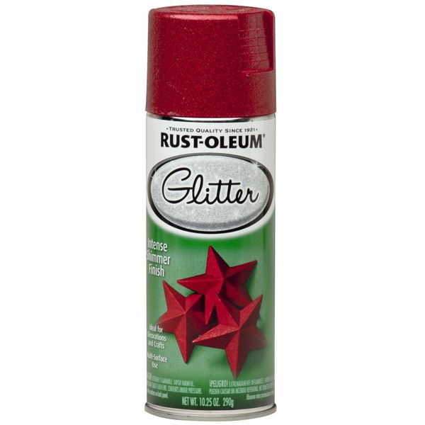 Rust-Oleum 268045 Specialty Glitter Spray, 10.25 Ounce (Pack of 1), Red