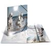 HERMA Elastic Folder Animals with Horses Motif, A3, Glossy Plastic, with Inner Print, 1 Span Folder