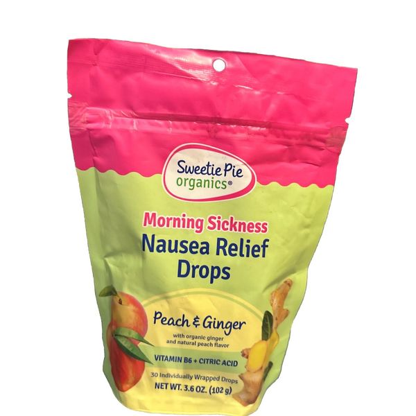 Morning sickness nausea relief drops sweetie pie organics peach and ginger.