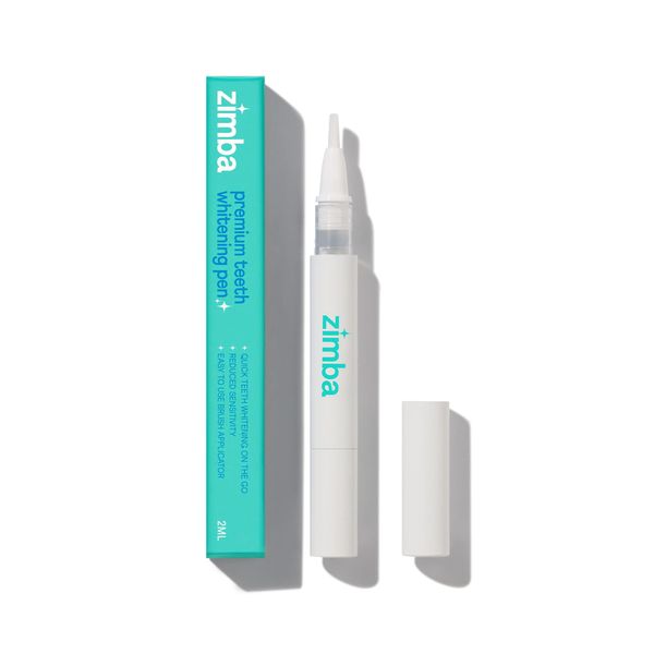 Zimba Travel Teeth Whitening Pen - Effective, Travel-Friendly, and Easy to Use Gel Whitening Pen (One)