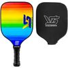 Rainbow Graphite Pickleball Paddle Set, Polymer Honeycomb Core, 1 Neoprene Paddl
