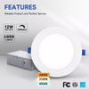 24 Pack 12W 6 Inch Ultra Thin LED Ceiling Lights Slim with Junction Box, US Ship
