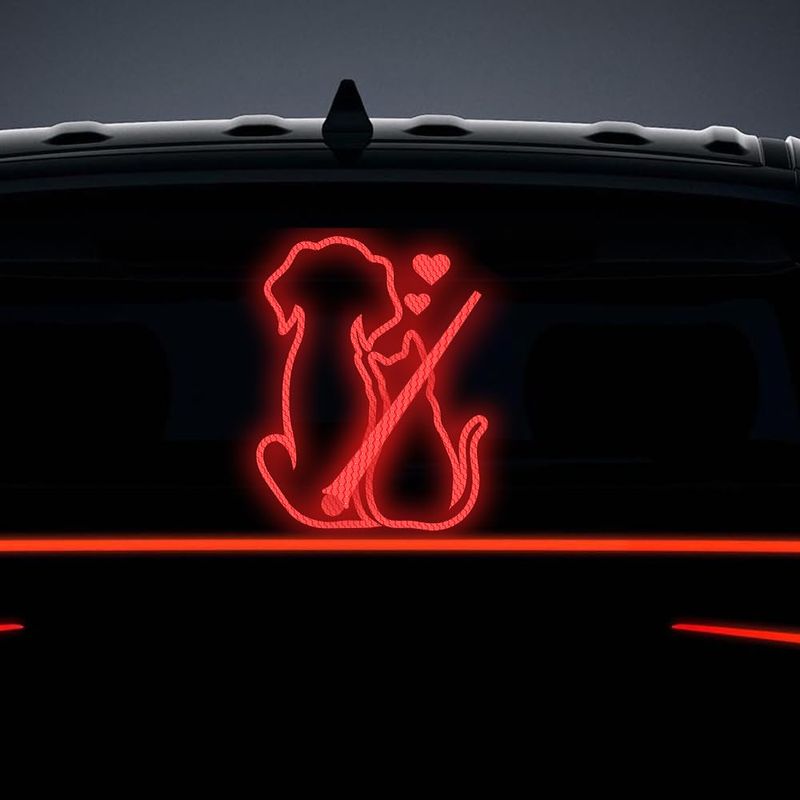 Cat Dog Wiper Sticker for Cars, Waterproof Vinyl Cute Dog Waving Tail ...