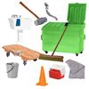 Clean Up Accessory Set for Wrestling Action Figures