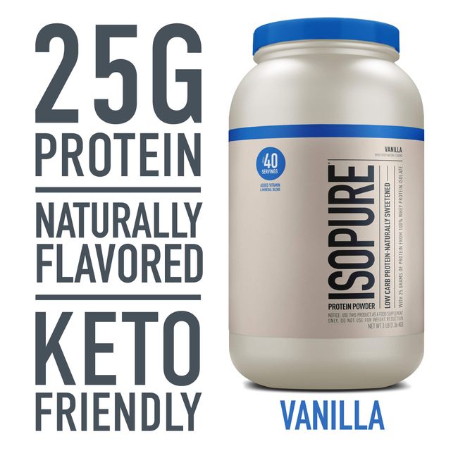 Isopure Zero Carb Protein Powder Vanilla