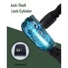 Bowfar Anti-Theft Lock - Level 5 Security, Key Chain Lock for Bicycle, Motorcycle, Scooter