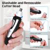Ear and Nose Hair Trimmer Clipper, 2023 Professional Painless Eyebrow & Facial Hair Trimmer for Men Women, Battery-Operated Trimmer with IPX7 Waterproof, Dual Edge Blades for Easy Cleansing