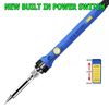 Soldering Iron Kit, 60W Adjustable Temperature Solder Sucker Wire Welding Tool
