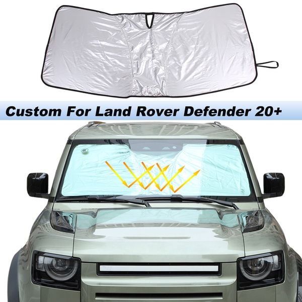 Custom For Land Rover Defender 2020+ Front Car Windshield Sun Shade Window Cover