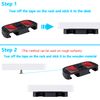 PlayVital Under Desk Controller Stand for PS5/4, Controller Table Mount, Compatible with PS5, PS4, Easy Stick-on Installation, Black