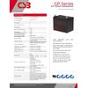 CSB GP12340 12V 34Ah SLA AGM Battery, UPS Backup Standby Mobility U1 Replacement
