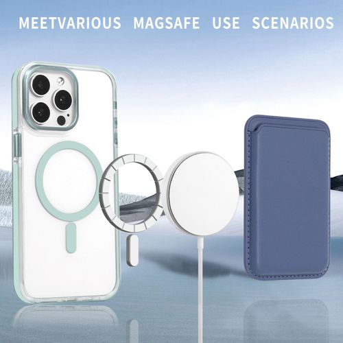 Yesad for iPhone 16 Plus Case [Compatible with MagSafe] [Military-Grade Drop Protection] [Anti-Scratch Shockproof] Transparent Clear Magnetic Phone Case Cover 6.7 inch, Light Blue