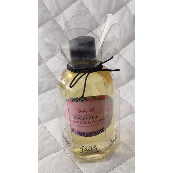 Sweet Pea Moisturizing Massage/Body Oil - 8oz Medium