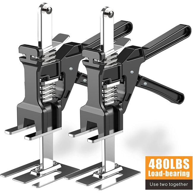 2 Pack Labor Saving Arm Jack; Multi-Function Height Adjustment Lifting  Device; Door Panel Lifting Cabinet Jack Board Lifter