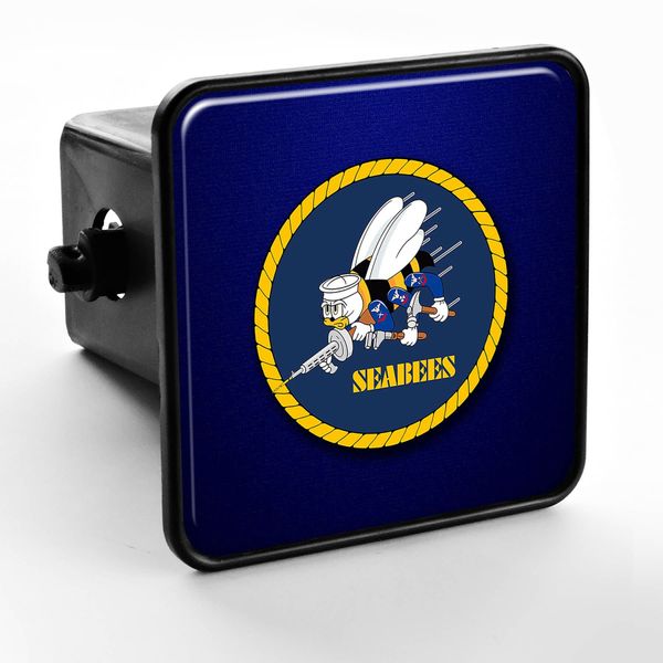 ExpressItBest Trailer Hitch Cover - US Naval Construction Force (CBS, Seabees)