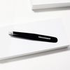 Tweezerman Stainless Steel Slant Tweezer - Eyebrow Tweezers for Women and Men (Black)