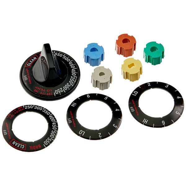 Replacement Electric Range And Oven Knob Kit-BLACK ELECTRIC KNOB KIT