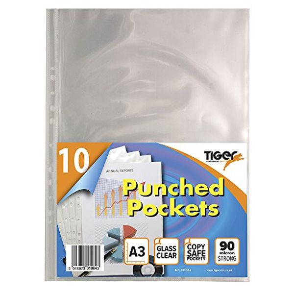 Tiger 301084 - A3 Punched Pockets Portrait PK10