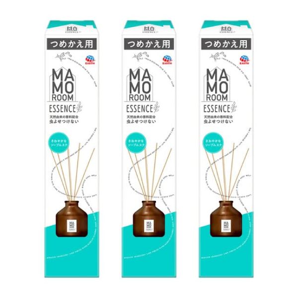 Mamorom Essence Insect Repellent Stick, Refreshing Soap Musk, Refill 2.4 fl oz (70 ml) x 3 Packs