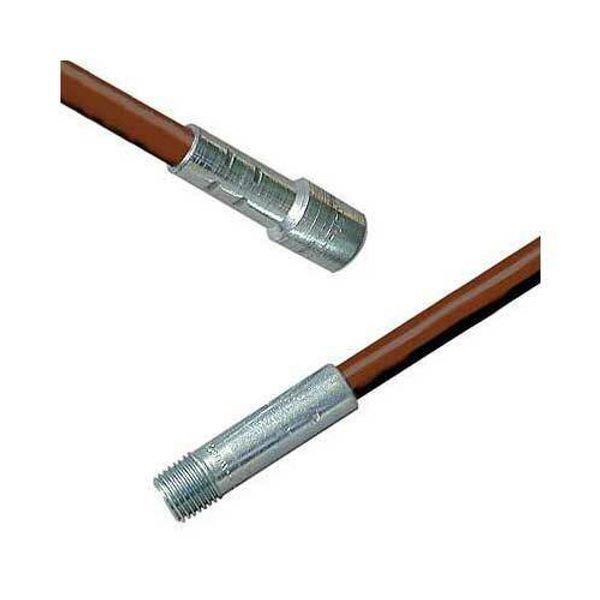 72" Fiberglass Chimney Brush Rod 1/4" NPT, .350 Diameter