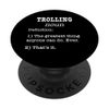 Retro Trolling - lustige Definition für Schleppfischer PopSockets mit austauschbarem PopGrip