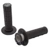 Torc1 3750-0207 Defy MX Lock-On Half Waffle Grips - Black