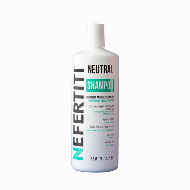 Nefertiti Neutral PH Shampoo 1L with Jojoba Oil and Wheat Protein