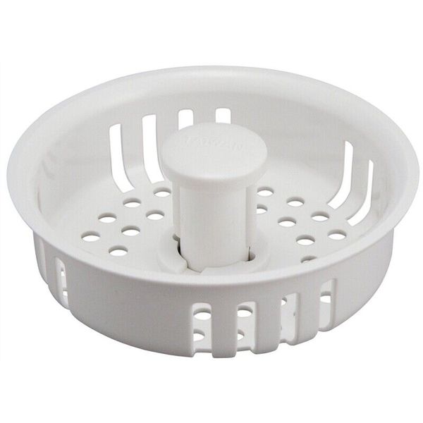 PLUMB PAK PP2082026 WHITE PLASTIC ADJUSTABLE POST SINK STRAINER BASKET 8449928