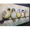 V-inspire Paintings，24x48 Inch Hand Painted Abstract Animal Canvas Art Bird Oil Painting Modern Home Decor for Wall Canvas Living room bedroom dining room Decoration Wood Inside Framed Ready to Hang