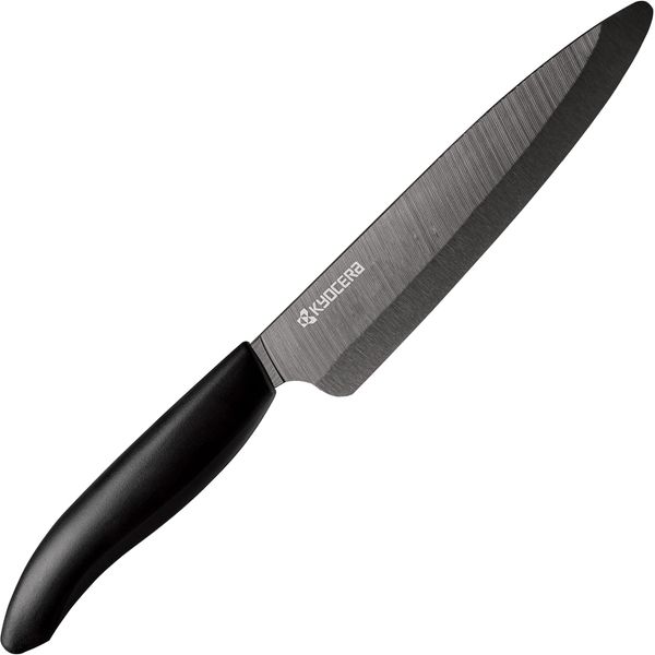 Kyocera FKR-130BK-AZ Ceramic Knife, Black Blade, Lightly Sharp, Cleans Cleanly, 5.1 inches (13 cm), Hard to Last Longer, Rust Free Material, Cuts Well Dishwasher, Disinfecting Bleaching, Ceramic