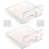 2 Pcs Plastic Wall Mount Bracket Organizer for Cable Box Small Projector Shell Router Rack AV Shelf DVD Player Camera