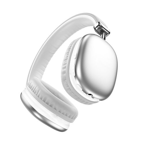 JUNJIEUNVO SY-BT1632 Wireless Bluetooth Headset HiFi Audio Gaming Sports Headset Ultra Long Standby Hands-Free Earbuds with Microphone Support TF Card AUX (White)